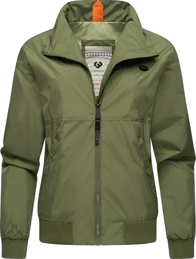 Ragwear Outdoorjacke »Goona« ohne Kapuze stylische, wasserdichte Übergangsjacke mit hohem Kragen