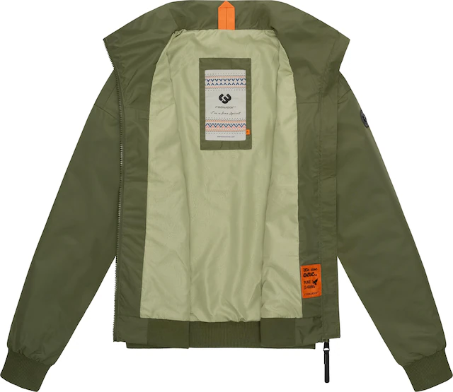Ragwear Outdoorjacke »Goona« ohne Kapuze stylische, wasserdichte Übergangsjacke mit hohem Kragen