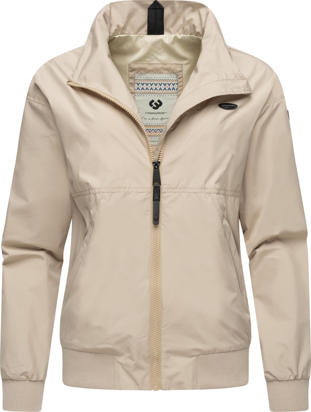 Ragwear Outdoorjacke »Goona« ohne Kapuze stylische, wasserdichte Übergangsjacke mit hohem Kragen