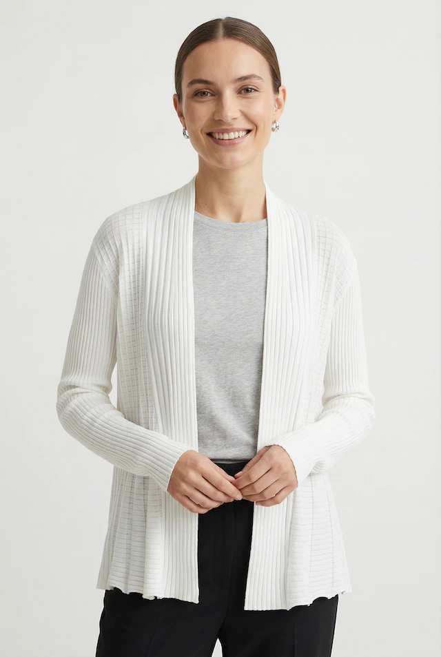FREEQUENT Strickjacke »FQCLAUDISSE-S-CAR« in Feinstrick-Qualität und ohne Verschluss