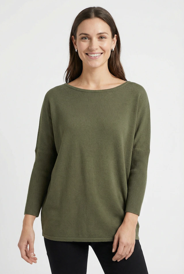 FREEQUENT Strickpullover »FQJONE-PU« mit 3/4 Armen