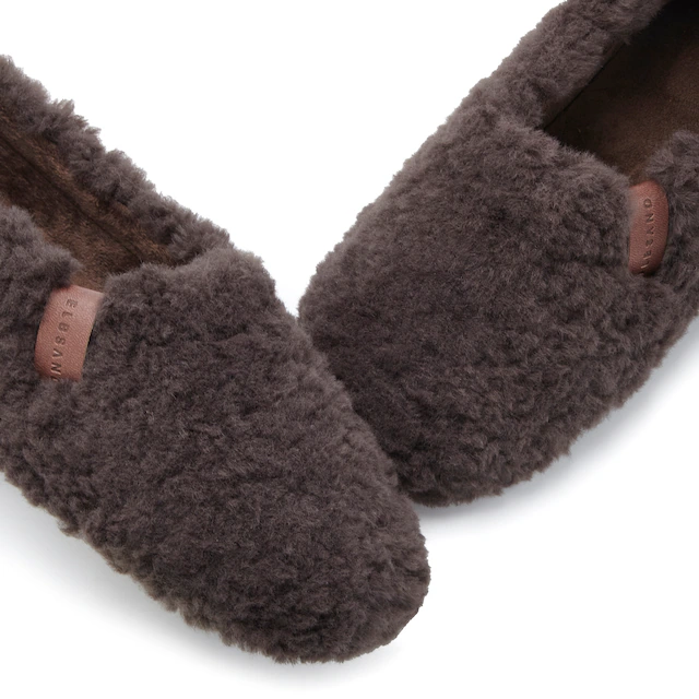 Elbsand Hausschuh »Pantolette, Pantoffel, Hüttenschuh« mit kuscheligem Fellimitat