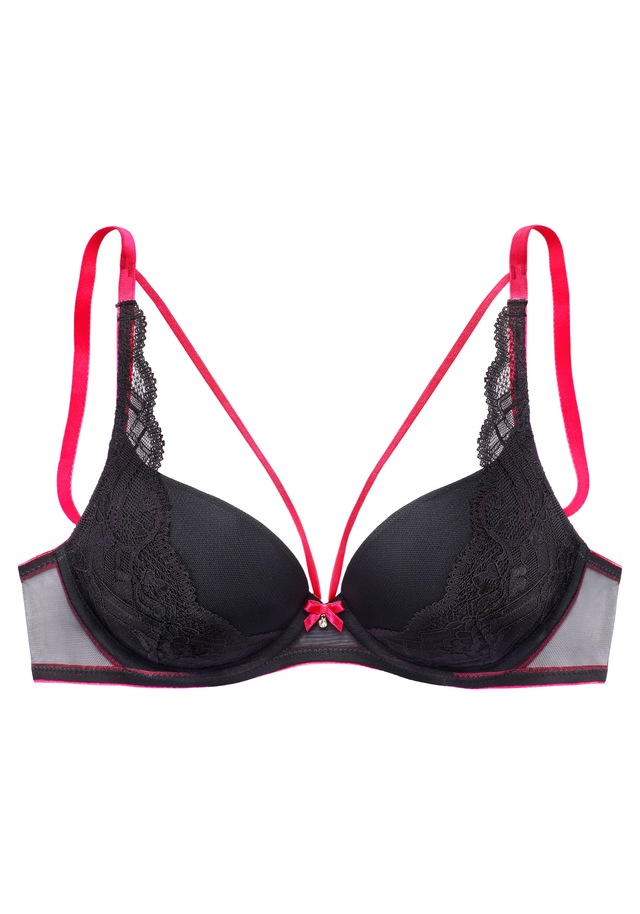 Vivance Push-up-BH mit Bügel mit dekorativen, elastischen Zierbändern, sexy Dessous
