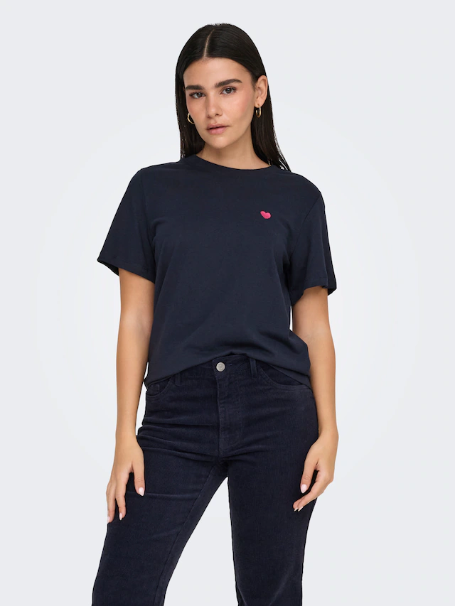 JDY Kurzarmshirt »JDYPISA S/S PRINT TOP JRS NOOS« Baumwolle, regular fit