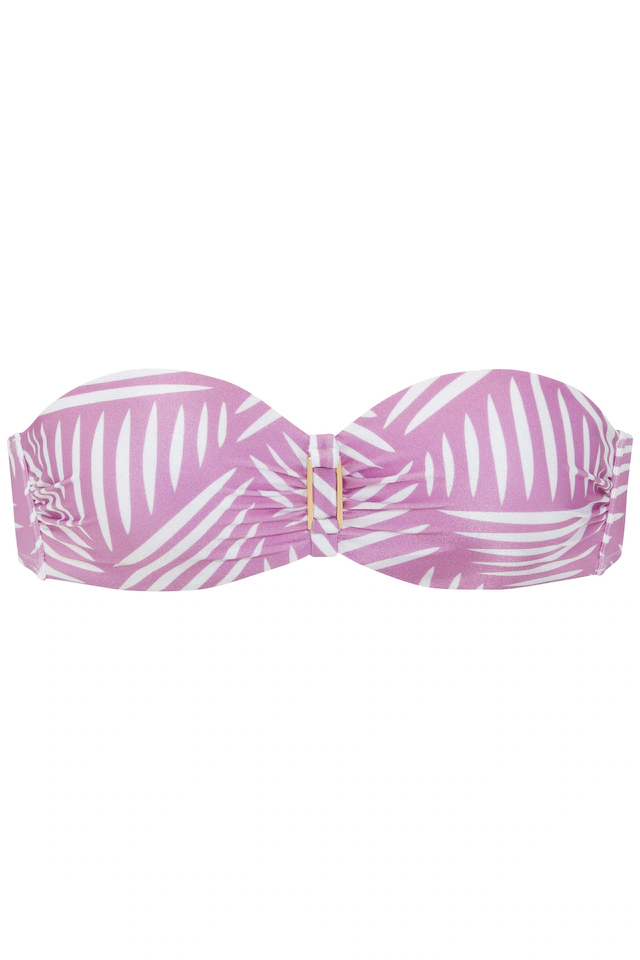 LASCANA Bügel-Bandeau-Bikini-Top »Liv« Mit goldfarbener Schnalle
