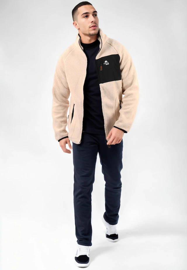 Arctic Seven Fleecejacke »ASAdvenio« Aus hochwertigem Sherpa-Fleece