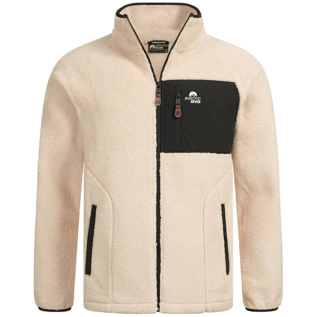 Arctic Seven Fleecejacke »ASAdvenio« Aus hochwertigem Sherpa-Fleece