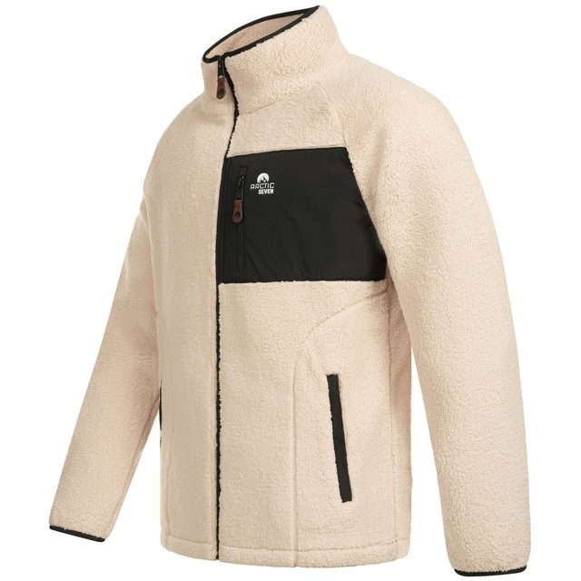 Arctic Seven Fleecejacke »ASAdvenio« Aus hochwertigem Sherpa-Fleece