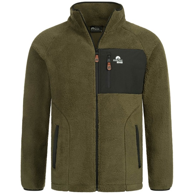 Arctic Seven Fleecejacke »ASAdvenio« Aus hochwertigem Sherpa-Fleece