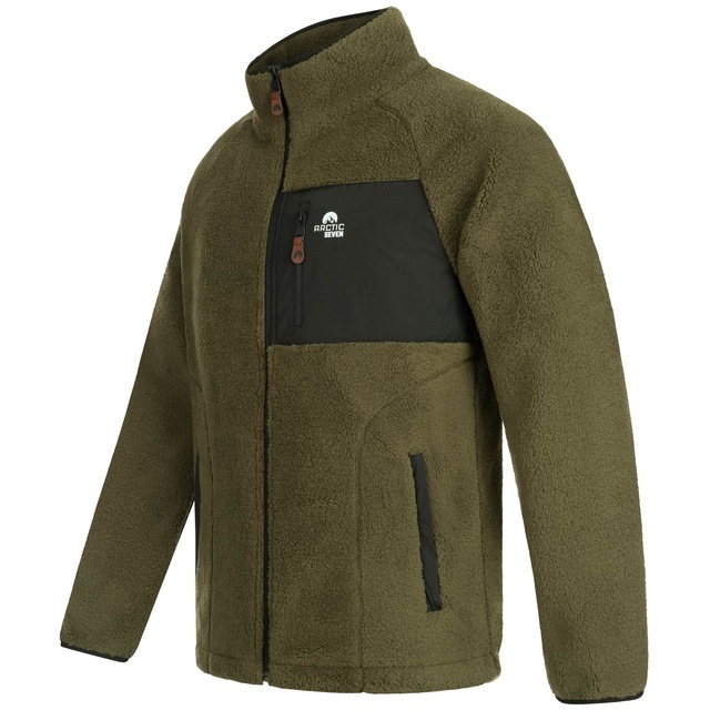 Arctic Seven Fleecejacke »ASAdvenio« Aus hochwertigem Sherpa-Fleece