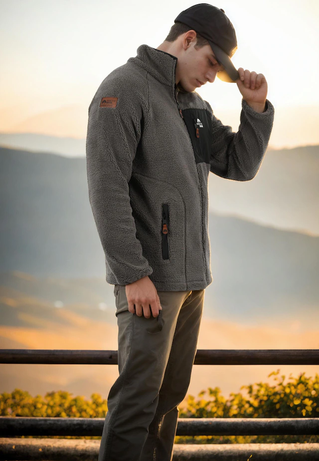 Arctic Seven Fleecejacke »ASAdvenio« Aus hochwertigem Sherpa-Fleece