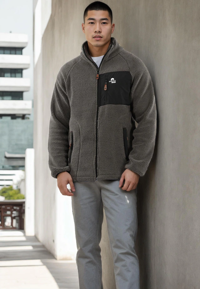 Arctic Seven Fleecejacke »ASAdvenio« Aus hochwertigem Sherpa-Fleece