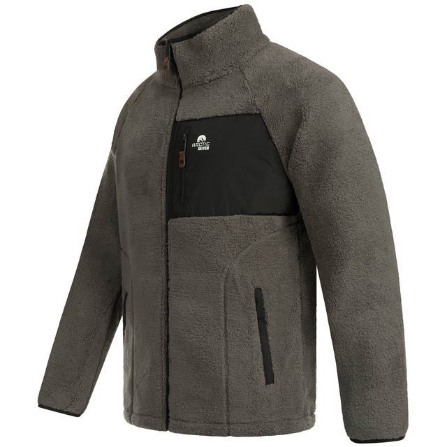 Arctic Seven Fleecejacke »ASAdvenio« Aus hochwertigem Sherpa-Fleece