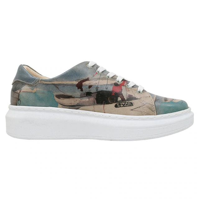 DOGO Plateausneaker »Myra Low-Top Sneaker Smell The Flowers Damen Sneaker, Myra« Handgefertigt