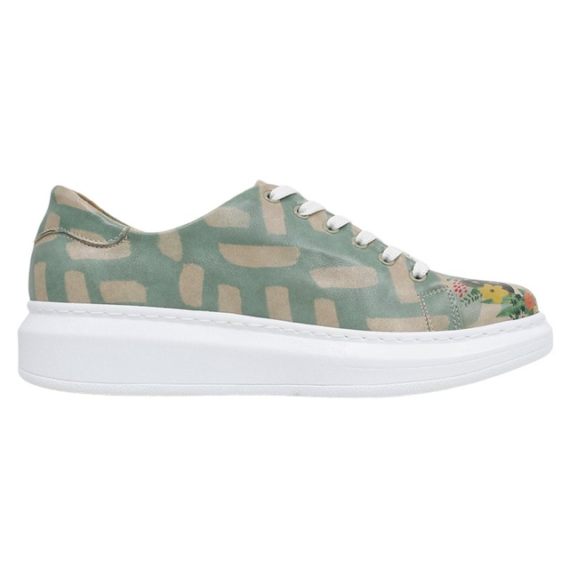 DOGO Plateausneaker »Myra Low-Top Sneaker Smell The Flowers Damen Sneaker, Myra« Handgefertigt
