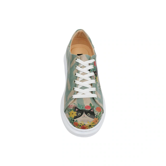 DOGO Plateausneaker »Myra Low-Top Sneaker Smell The Flowers Damen Sneaker, Myra« Handgefertigt