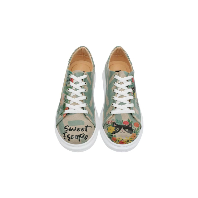 DOGO Plateausneaker »Myra Low-Top Sneaker Smell The Flowers Damen Sneaker, Myra« Handgefertigt
