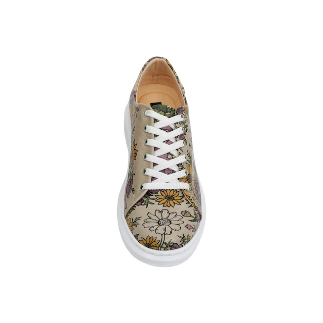 DOGO Plateausneaker »Myra Low-Top Sneaker Smell The Flowers Damen Sneaker, Myra« Handgefertigt