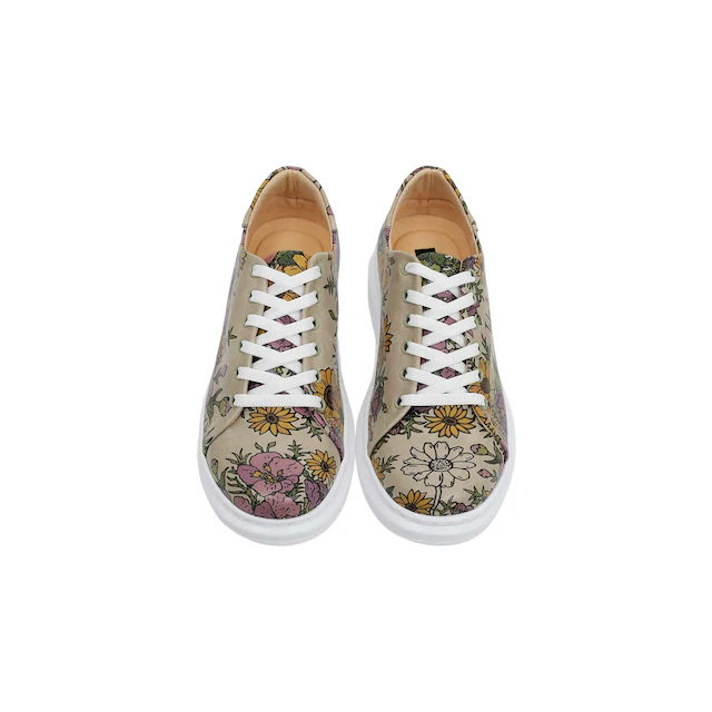 DOGO Plateausneaker »Myra Low-Top Sneaker Smell The Flowers Damen Sneaker, Myra« Handgefertigt