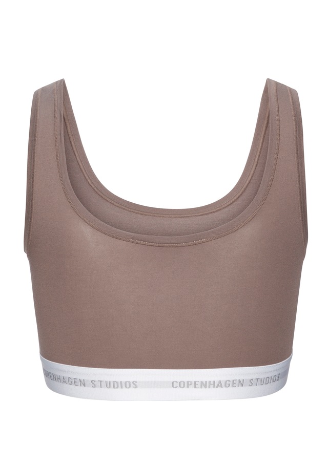 Copenhagen Studios Bustier mit weichem Logobund und aus elastischer Baumwoll-Modal-Qualität