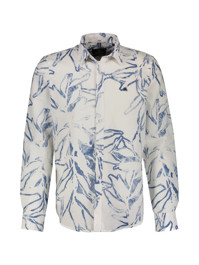 LERROS Langarmhemd »Herren Langarmhemd mit sommerlichem Alloverprint«