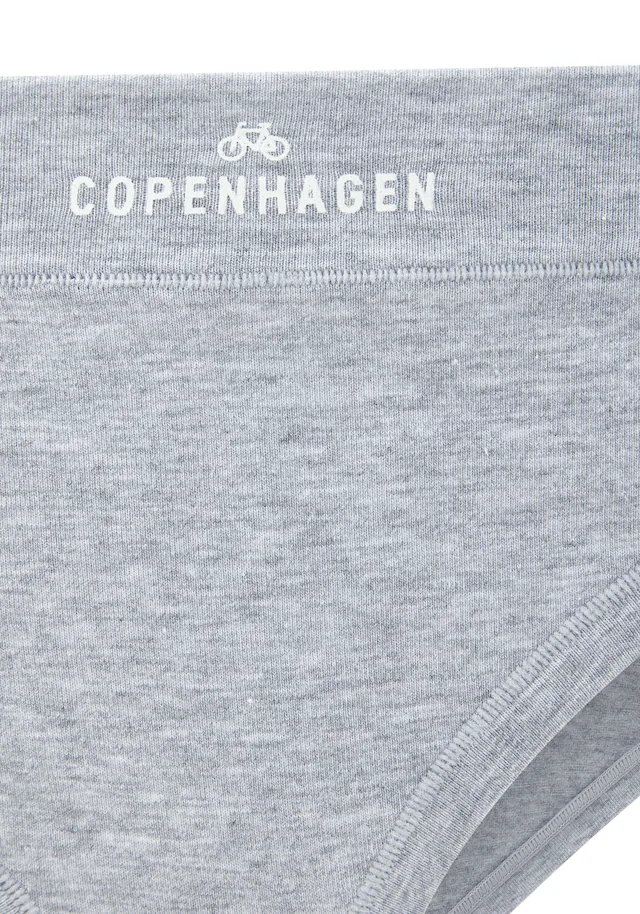 Copenhagen Studios Bikinislip »mit Logodruck am Bund« 3er-Pack, aus softer Bio-Baumwollqualität
