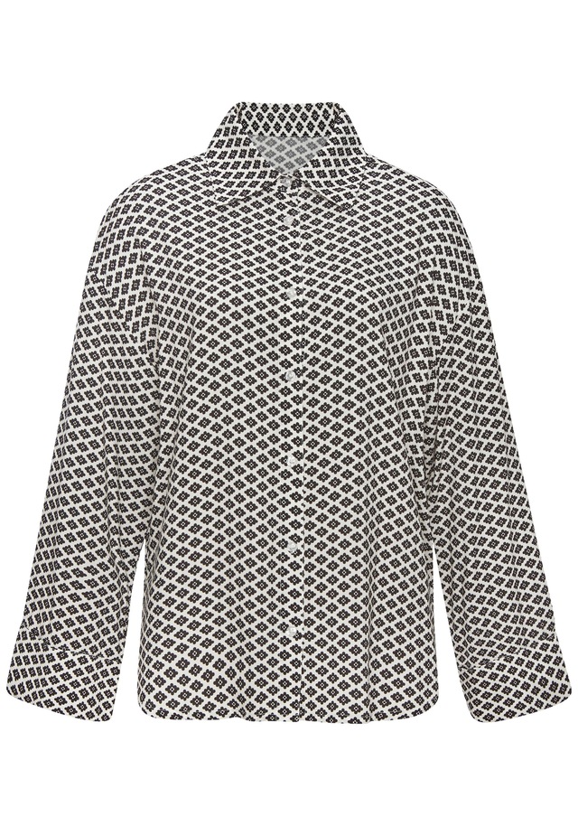 LASCANA Pyjamaoberteil mit edlem Allover-Druck