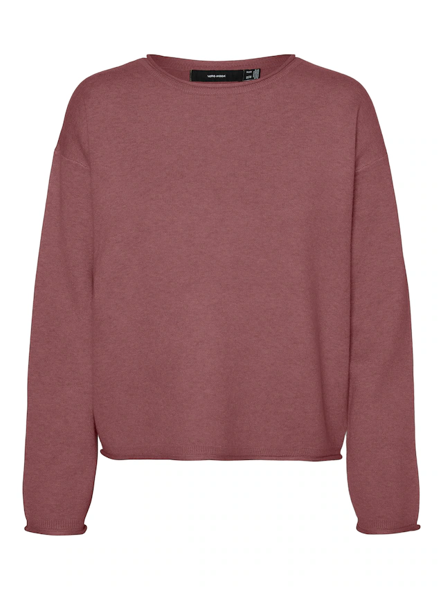 Vero Moda Strickpullover »VMGOLD ROLL LS O-NECK PULLOVER GA« Viskosemischung, regular fit