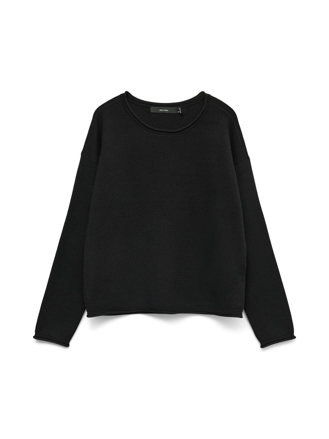 Vero Moda Strickpullover »VMGOLD ROLL LS O-NECK PULLOVER GA« Viskosemischung, regular fit
