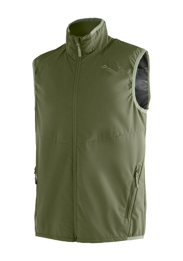 Maier Sports Softshellweste »Brims Vest M« atmungsaktive Herren Weste, wasserabweisende Outdoorweste