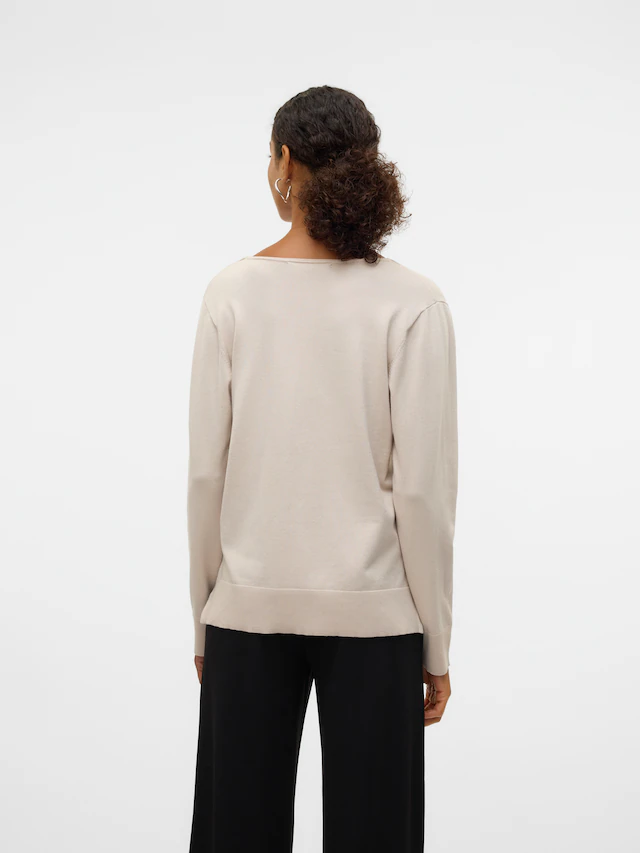 Vero Moda Strickpullover »VMSILJE LS V-NECK PULLOVER GA NOOS«