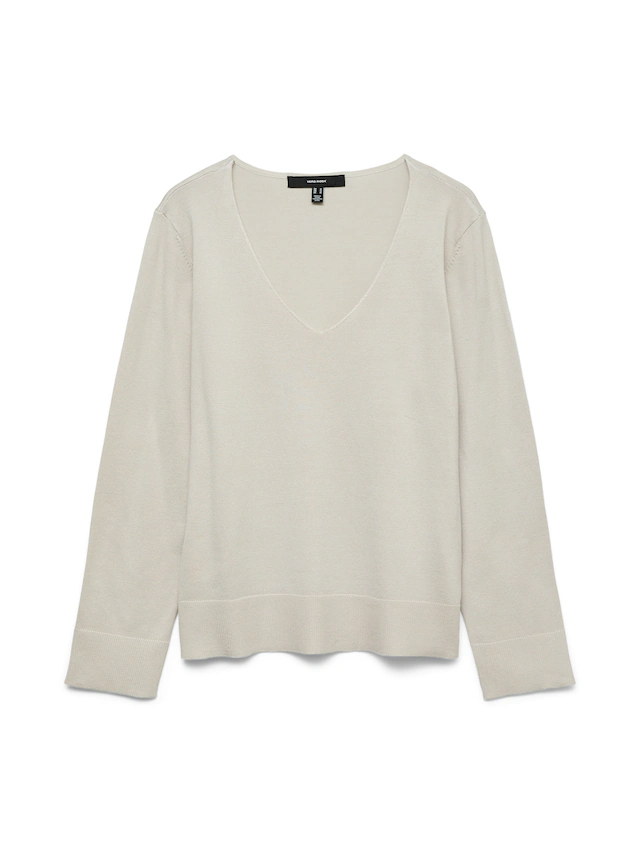 Vero Moda Strickpullover »VMSILJE LS V-NECK PULLOVER GA NOOS«