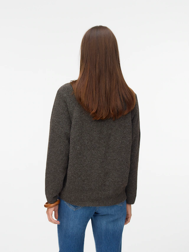 Vero Moda Strickjacke »VMBOOM LS V-NECK BUTTON CARDIGAN GA NOOS« Materialmix, loose fit