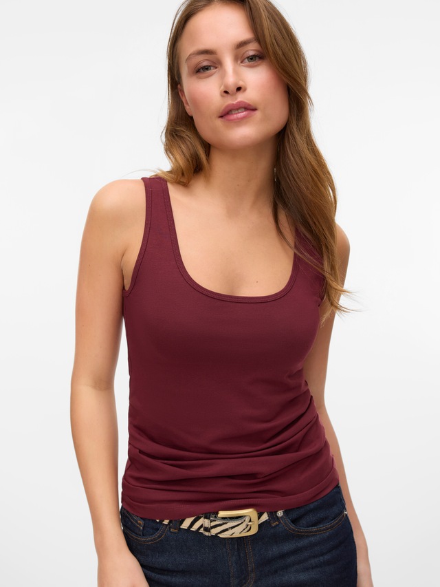 Vero Moda Tanktop »VMLULU LONG TANK TOP JRS GA NOOS« Baumwollmischung, regular fit
