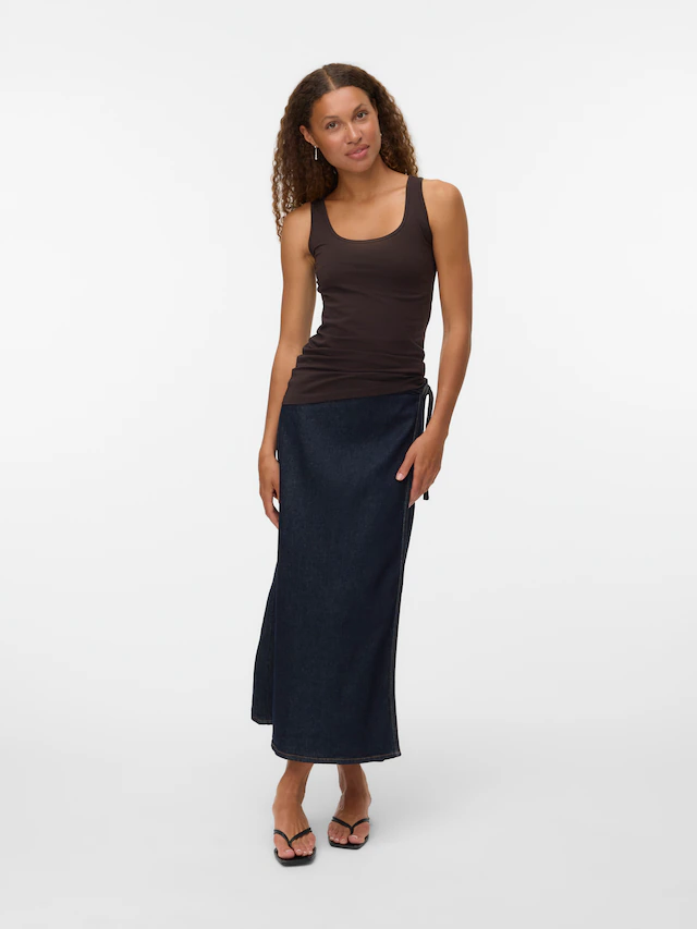 Vero Moda Tanktop »VMLULU LONG TANK TOP JRS GA NOOS« Baumwollmischung, regular fit