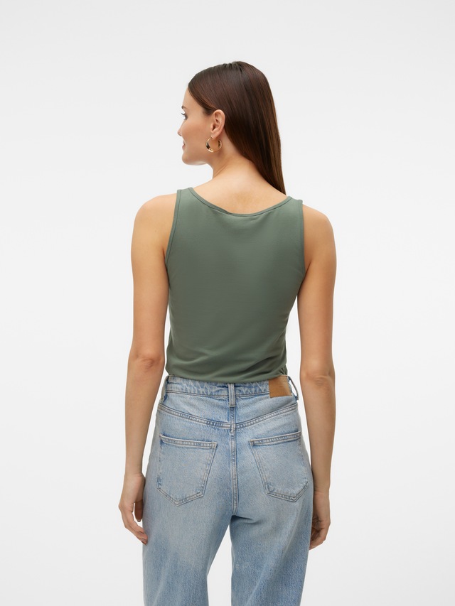 Vero Moda Tanktop »VMLULU LONG TANK TOP JRS GA NOOS« Baumwollmischung, regular fit