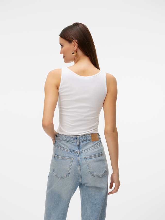 Vero Moda Tanktop »VMLULU LONG TANK TOP JRS GA NOOS« Baumwollmischung, regular fit