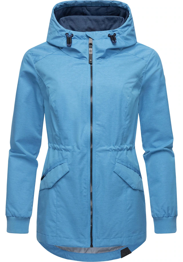 Ragwear Outdoorjacke »Dowey Tech« mit Kapuze stylische wasserdichte Übergangsjacke mit großer Kapuze