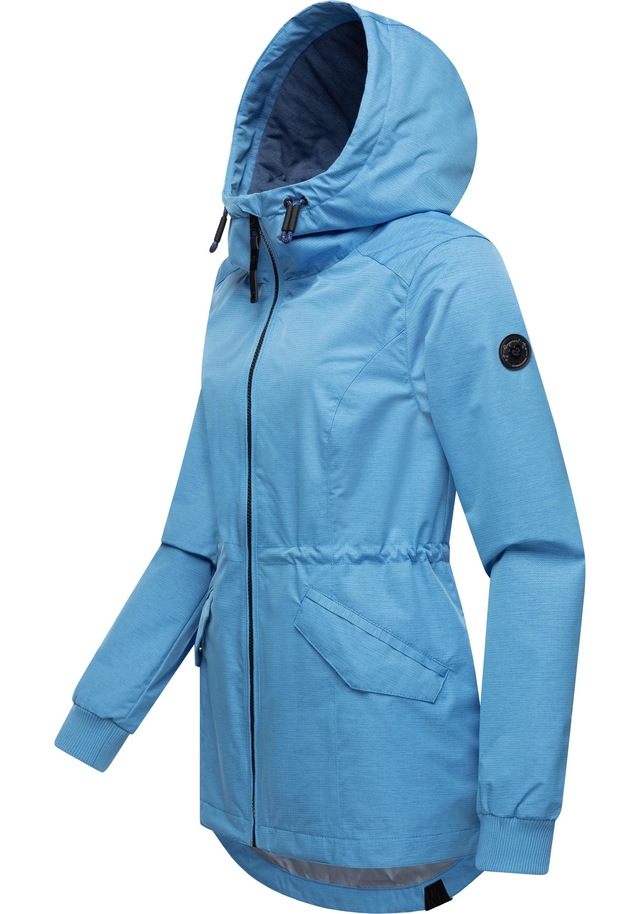 Ragwear Outdoorjacke »Dowey Tech« mit Kapuze stylische wasserdichte Übergangsjacke mit großer Kapuze