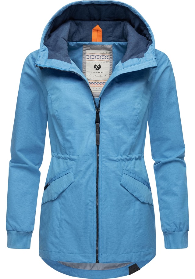 Ragwear Outdoorjacke »Dowey Tech« mit Kapuze stylische wasserdichte Übergangsjacke mit großer Kapuze