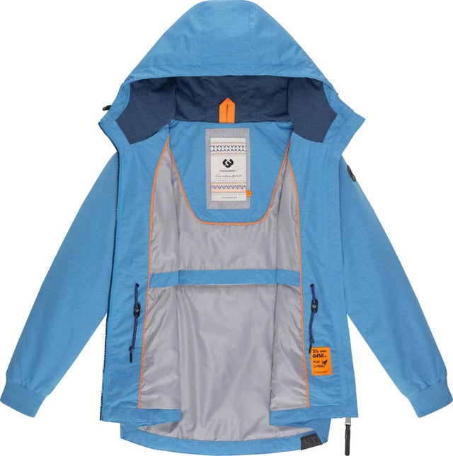 Ragwear Outdoorjacke »Dowey Tech« mit Kapuze stylische wasserdichte Übergangsjacke mit großer Kapuze