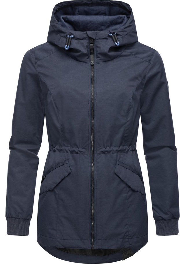 Ragwear Outdoorjacke »Dowey Tech« mit Kapuze stylische wasserdichte Übergangsjacke mit großer Kapuze