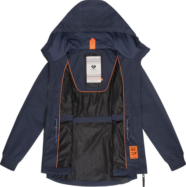 Ragwear Outdoorjacke »Dowey Tech« mit Kapuze stylische wasserdichte Übergangsjacke mit großer Kapuze