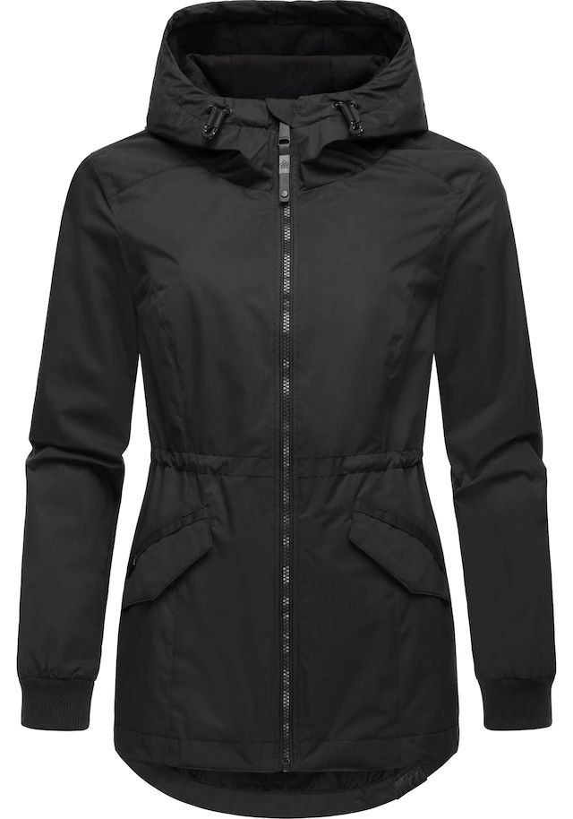 Ragwear Outdoorjacke »Dowey A« mit Kapuze Wasser- und winddichte Damen Jacke mit Taillenzugband