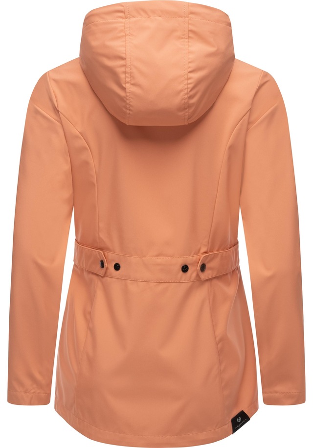 Ragwear Softshelljacke »Margge Shell« mit Kapuze wasserdichte Damen Übergangsjacke mit großer Kapuze