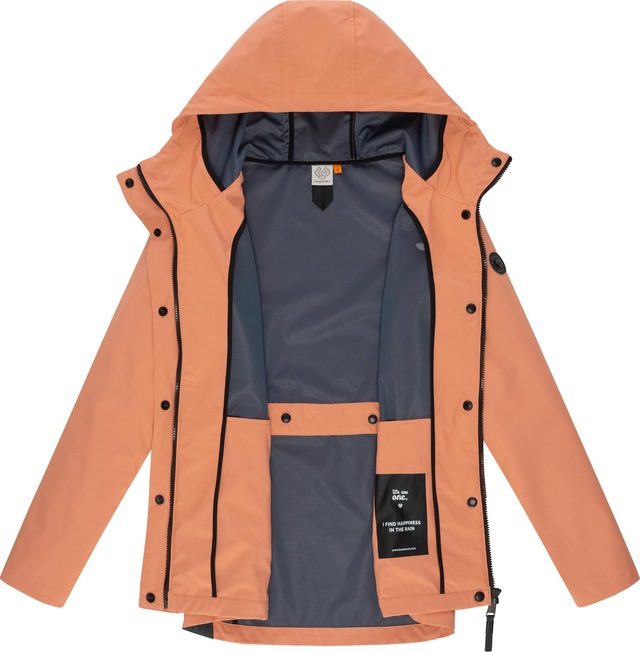 Ragwear Softshelljacke »Margge Shell« mit Kapuze wasserdichte Damen Übergangsjacke mit großer Kapuze