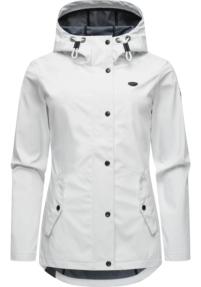 Ragwear Softshelljacke »Margge Shell« mit Kapuze wasserdichte Damen Übergangsjacke mit großer Kapuze