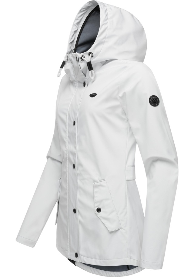 Ragwear Softshelljacke »Margge Shell« mit Kapuze wasserdichte Damen Übergangsjacke mit großer Kapuze