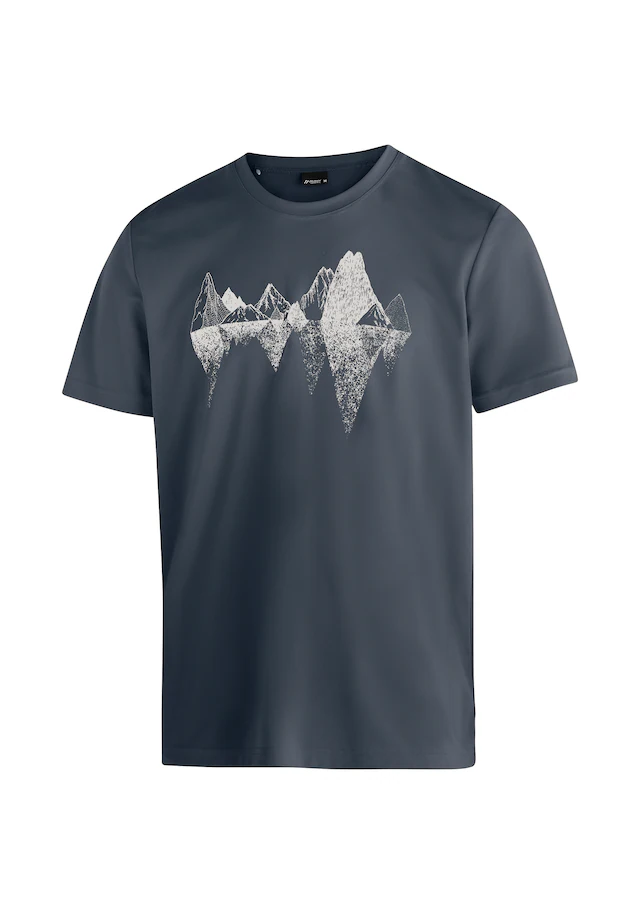 Maier Sports T-Shirt »Tilia Pique M« Herren Kurzarmshirt, leichtes Sommer Funktionsshirt, Rundhals, Reg Fit