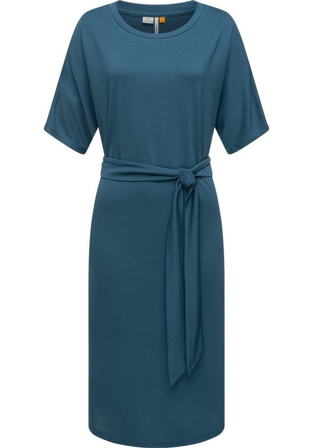 Ragwear Shirtkleid »Pallerma« Ohne Taschen stylisches Sommerkleid mit Bindeband an der Taille
